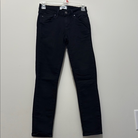 Paige Black Verdugo Crop Skinny Jeans - Picture 1 of 7